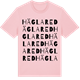 Pink Cotton t-shirt med Häglared ordlek t-shirt