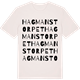 Vintage White t-shirt med Hagmanstorpet ordlek t-shirt