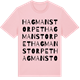 Pink Cotton t-shirt med Hagmanstorpet ordlek t-shirt