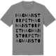 Mid Heather Gray t-shirt med Hagmanstorpet ordlek t-shirt