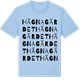 Blue Soul t-shirt med Hägnagärdet ordlek t-shirt