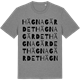 Mid Heather Gray t-shirt med Hägnagärdet ordlek t-shirt