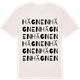 Vintage White t-shirt med Hägnen ordlek t-shirt