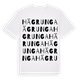 White t-shirt med Hägrunga ordlek t-shirt