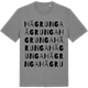 Mid Heather Gray t-shirt med Hägrunga ordlek t-shirt