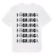 White t-shirt med Hägrunga ordlek t-shirt