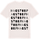 Vintage White t-shirt med Hagstorp ordlek t-shirt