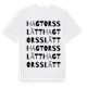 White t-shirt med Hagtorsslätt ordlek t-shirt