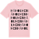 Pink Cotton t-shirt med Håholmen ordlek t-shirt