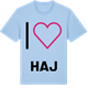 Blue Soul t-shirt med Jag älskar Haj t-shirt stort tryck