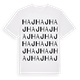 White t-shirt med Haj ordlek t-shirt