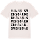 Vintage White t-shirt med Håkan-Svensgården ordlek t-shirt
