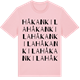 Pink Cotton t-shirt med Håkankila ordlek t-shirt