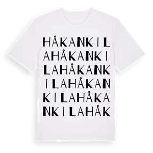 Håkankila ordlek t-shirt – ekologisk bomull t-shirt från Pinshirt
