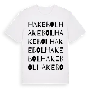 Hakebol ordlek t-shirt – ekologisk bomull t-shirt från Pinshirt