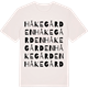 Vintage White t-shirt med Håkegården ordlek t-shirt