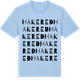 Blue Soul t-shirt med Hakered ordlek t-shirt