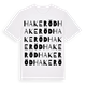Hakeröd ordlek t-shirt