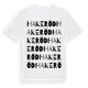 White t-shirt med Hakeröd ordlek t-shirt