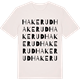 Vintage White t-shirt med Hakerud ordlek t-shirt