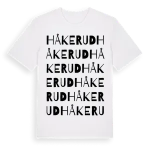 Håkerud ordlek t-shirt – ekologisk bomull t-shirt från Pinshirt