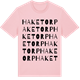 Pink Cotton t-shirt med Haketorp ordlek t-shirt