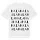 White t-shirt med Hala ordlek t-shirt