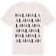 Vintage White t-shirt med Hala ordlek t-shirt