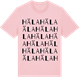 Pink Cotton t-shirt med Häla ordlek t-shirt