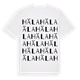 White t-shirt med Häla ordlek t-shirt