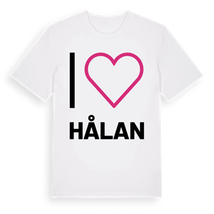 Jag älskar Hålan t-shirt stort tryck – ekologisk bomull t-shirt från Pinshirt