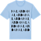 Blue Soul t-shirt med Halanda ordlek t-shirt