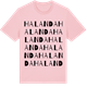Pink Cotton t-shirt med Halanda ordlek t-shirt