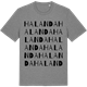 Mid Heather Gray t-shirt med Halanda ordlek t-shirt