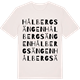 Vintage White t-shirt med Hålbergsängen ordlek t-shirt