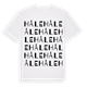 White t-shirt med Håle ordlek t-shirt