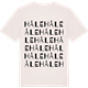 Vintage White t-shirt med Håle ordlek t-shirt