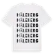 White t-shirt med Häleberg ordlek t-shirt