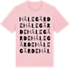 Pink Cotton t-shirt med Hålegärde ordlek t-shirt