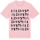 Pink Cotton t-shirt med Hålemyst ordlek t-shirt