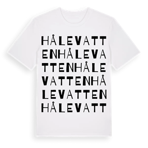 Hålevatten ordlek t-shirt – ekologisk bomull t-shirt från Pinshirt