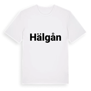 Hälgån fetstil t-shirt – ekologisk bomull t-shirt från Pinshirt