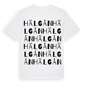 Hälgån ordlek t-shirt – ekologisk bomull t-shirt från Pinshirt