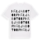 Häljabotorp ordlek t-shirt