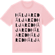 Pink Cotton t-shirt med Häljared ordlek t-shirt