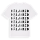 White t-shirt med Häljared ordlek t-shirt