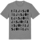 Mid Heather Gray t-shirt med Häljasjö ordlek t-shirt