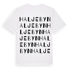 Haljebyn ordlek t-shirt – ekologisk bomull t-shirt från Pinshirt
