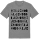 Mid Heather Gray t-shirt med Häljemon ordlek t-shirt