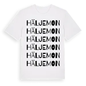 Häljemon ordlek t-shirt – ekologisk bomull t-shirt från Pinshirt